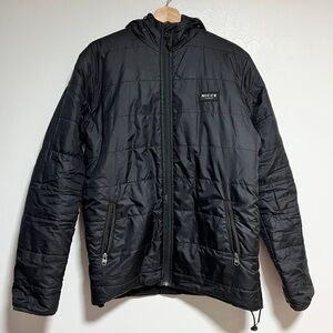 NICCE London Black Hooded Puffer Jacket - Size S